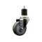 Service Caster 3.5'' SS Gray Poly Wheel Swivel 1-7/8'' Expanding Stem Caster SCC-SSEX20S3514-PPUB-178 - alternate 1